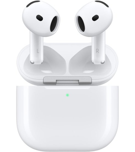 אוזניות אלחוטיות Apple AirPods 4 עם ביטול רעשים אקטיבי (ANC)