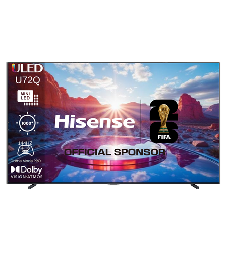 טלוויזיה 100״ Hisense MINI LED 100U72Q SMART