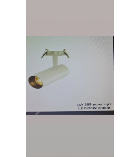 דקור שקוע 389 לבן 3000K 30W LED