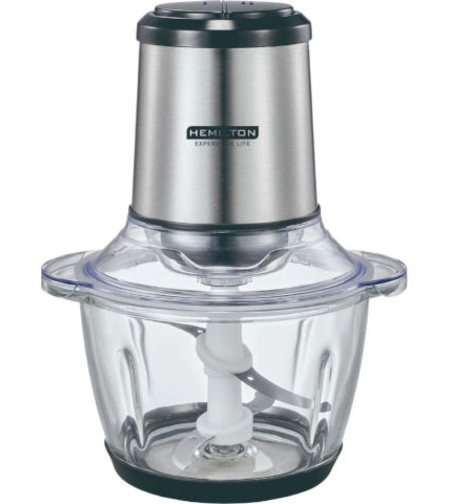 קוצץ מזון חשמלי 1.2 ליטר 400W כולל להב כפול ואביזר קילוף שום Hemilton המילטון HEM-215