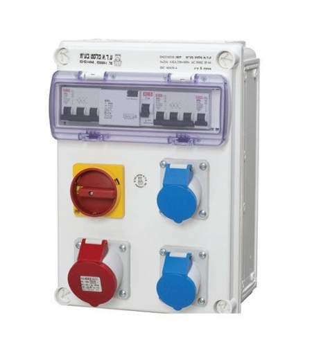 לוח חשמל זמני 2 ממסרי פחת 25A
