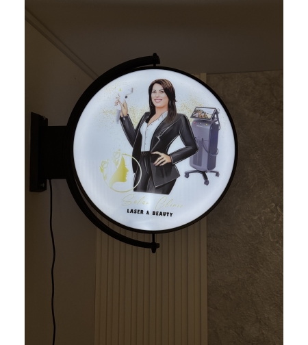שלט מסתובב מואר