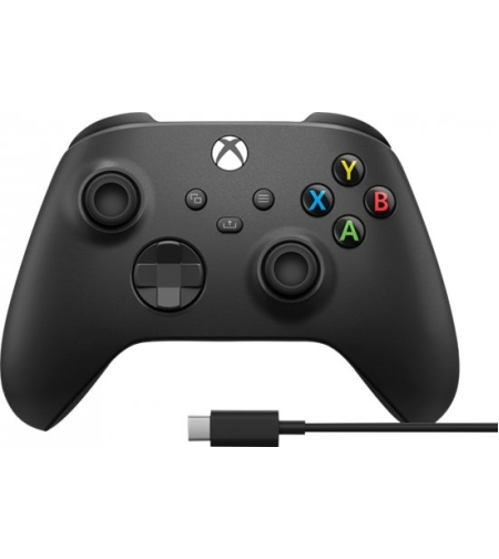 בקר אלחוטי צבע שחור כולל כבל XBOX Series S | X TYPEC