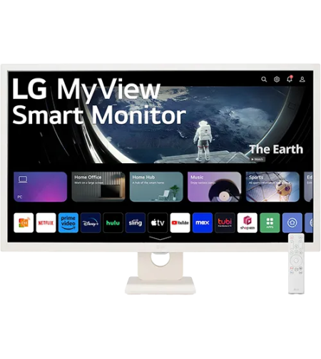 מסך מחשב חכם כולל שלט LG MyView 32SR50F-W 31.5 inch/FHD/60HZ/IPS/8ms/SPK/HDMI