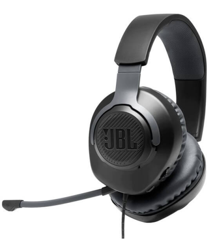 אוזניות גיימינג שחור JBL Quantum 100