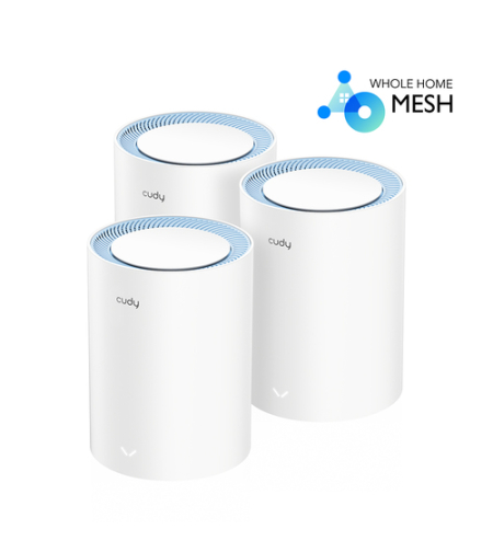 מגדיל טווח CUDY M1200 AC1200 Dual Band Whole Home Wi-Fi Mesh M1200(3-Pack)-IL
