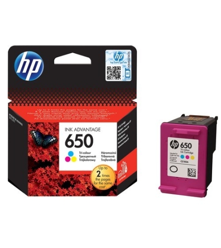 דיו צבעוני מקורי HP 650