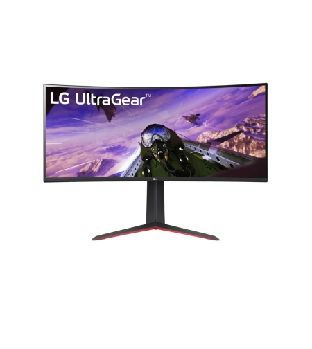 מסך מחשב גיימינג קעור LG UltraGear 34GP63AP-B 34 inch/UWQHD/160HZ/VA/5ms/SPK/HDMI-DP/FreeSync/Curved