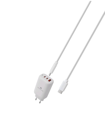 מטען קיר כולל כבל Miracase MWC65PD2 Type C To Type-C