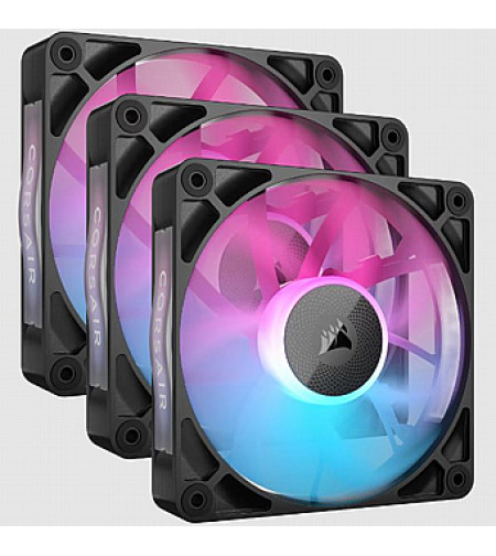 קיט שלושה מאווררים + בקר Corsair iCUE LINK RX120 RGB 120mm Triple Starter Kit Black