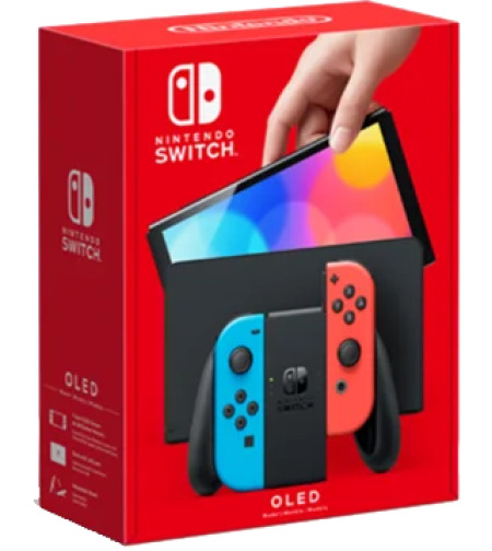 קונסולה נינטנדו שחור Nintendo Switch OLED