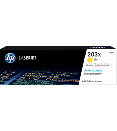 טונר צהוב מקורי HP CF542X 203X