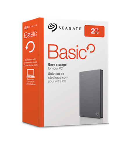 דיסק קשיח חיצוני נייד Seagate Basic Portable Drive 2TB