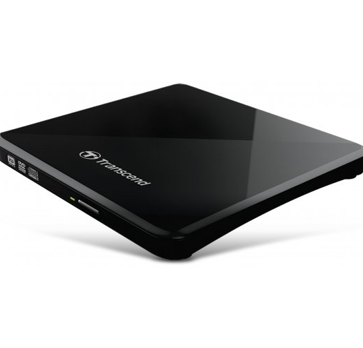 צורב חיצוני Transcend Super Slim Portable DVD±RW x8 USB 2.0 TS8XDVDS-K