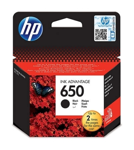 דיו שחור מקורי HP 650