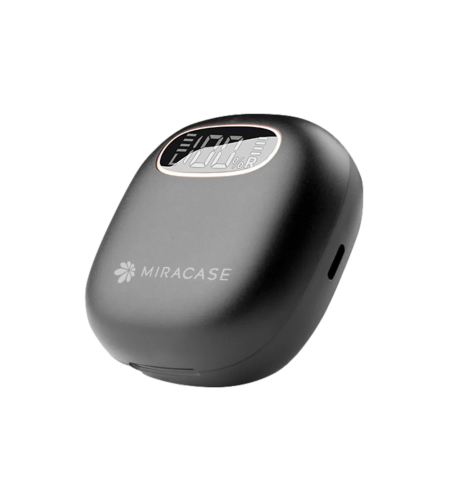 אוזניות אלחוטיות נטענות בצבע שחור ולבן Miracase True Wireless Earbuds MTWS120