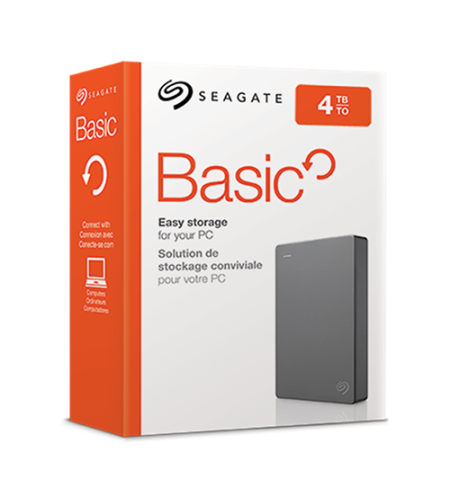 דיסק קשיח חיצוני נייד Seagate Basic Portable Drive 4TB