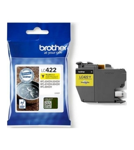 דיו צהוב מקורי Brother LC422Y