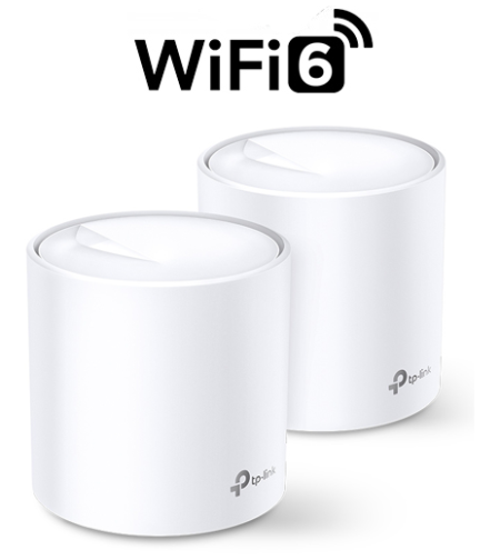 מגדיל טוח 2 יחידות TP-Link AX3000 Mesh Wi-Fi 6 System Deco X60