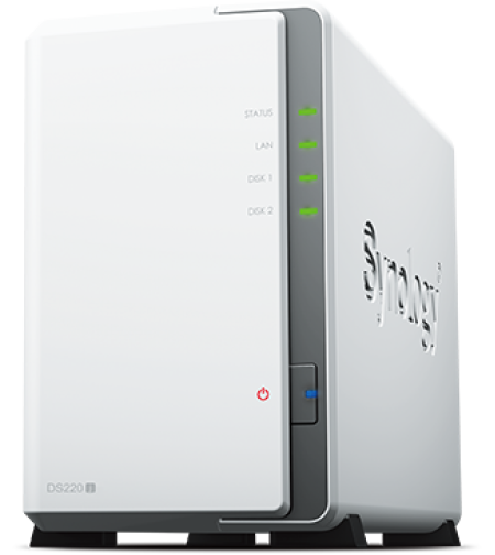 שרת אחסון NAS ללא כוננים Synology DiskStation DS220j 2-Bay
