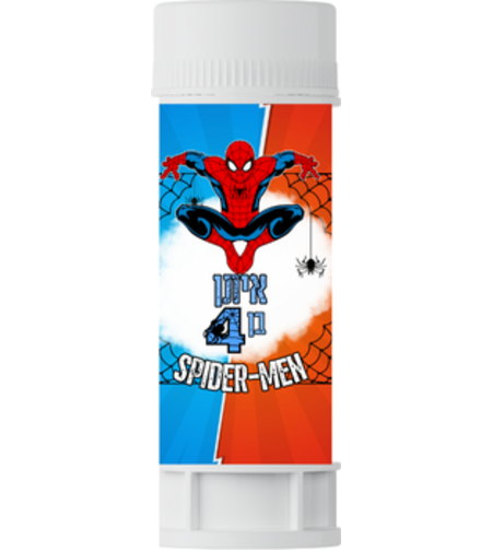 בועות סבון דגם ספיידרמן