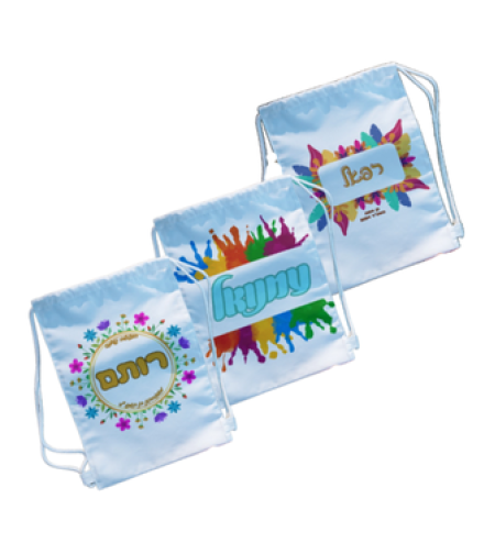 תיק שרוכים עם הדפס בעיצוב אישי