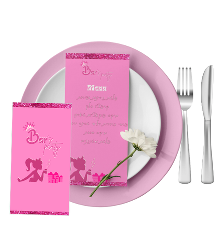 תפריט אישי דגם ברבי