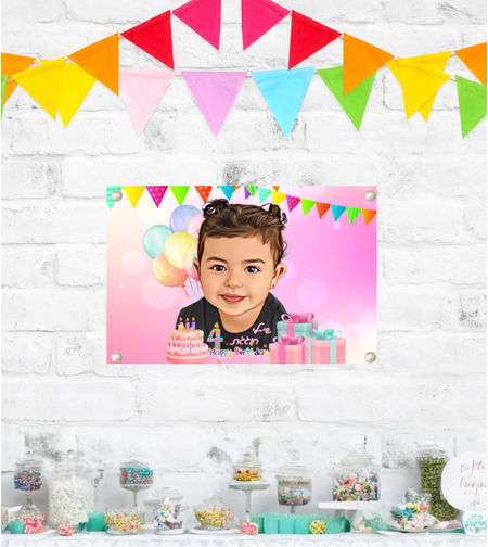 שלט לתלייה דגם דיוקן מצוייר