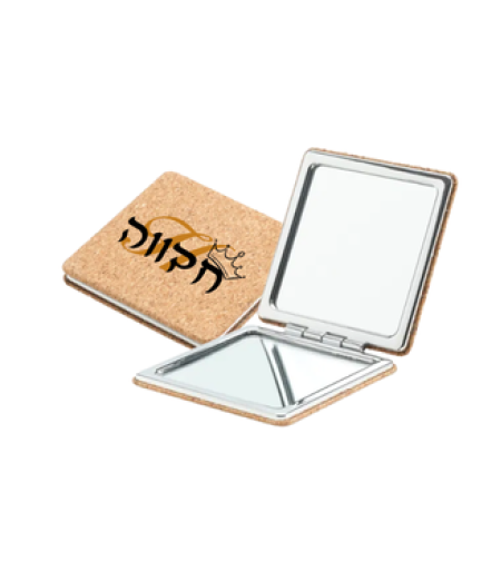 מראת שעם מתקפלת עם כיתוב