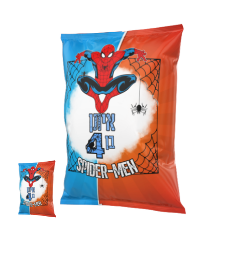 שקית חטיף ממותגת דגם ספיידרמן