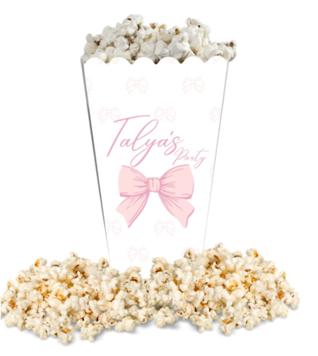 קופסאת חטיפים/ פופקורן דגם פפיון