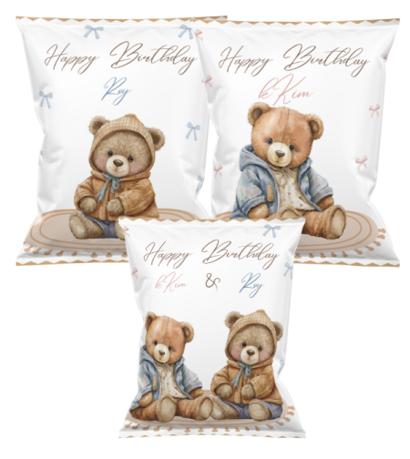 שקית חטיף ממותגת דגם דובי