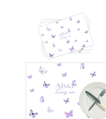 פלייסמנט דגם פרפרים