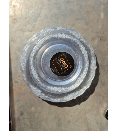 סט צלחות מהודר 16 יח' וינטאג' נצנץ כסף