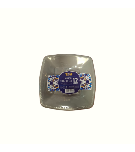 צלחת פרפקט קטנה 12 יחידות כסף