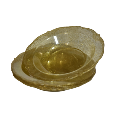 קערת מרק וינטאג' זהב נצנצים 10 יחידות גודל: 19 ס
