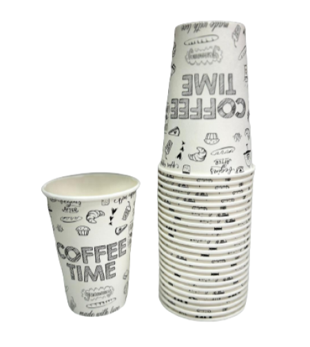 שרוול כוסות נייר לשתייה חמה 40 יחידות גודל 10oz