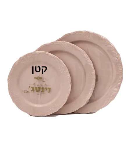 צלחות וינטג' 10 יחידות גודל: 18 ס