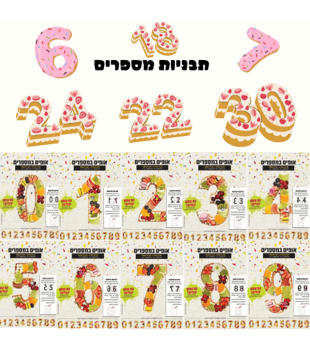 תבניות מספרים לעוגה