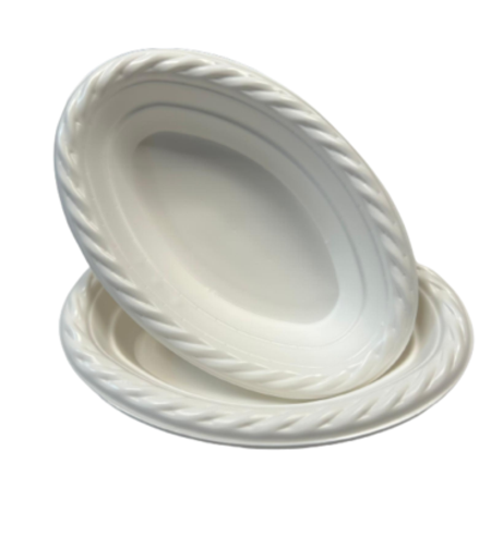 קסרול אובלי איכותי לבן 20 י