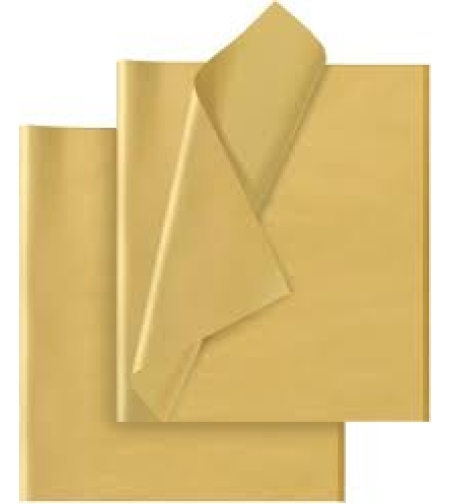 5 יחידות נייר עטיפה משי למתנות זהב