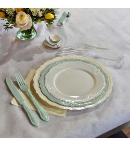 עיצוב שולחן ירוק עתיק