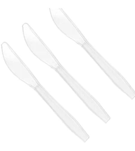 סכין קשיח שקוף ארוז 50 י