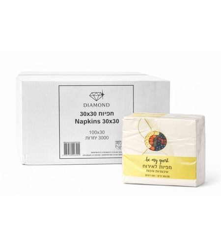 מפיות נייר לבן 100 י