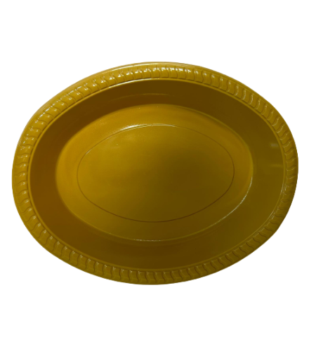 מגש עמוק אובלי זהב 10 יחידות