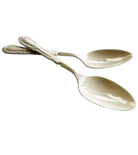 2 כפות הגשה וינטג' קרם