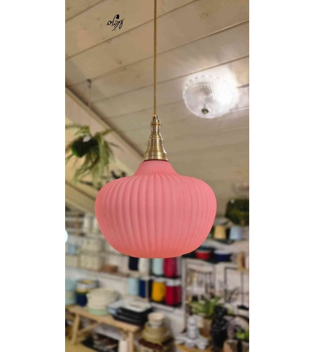 מנורת זכוכית רלי פסים בזוקה