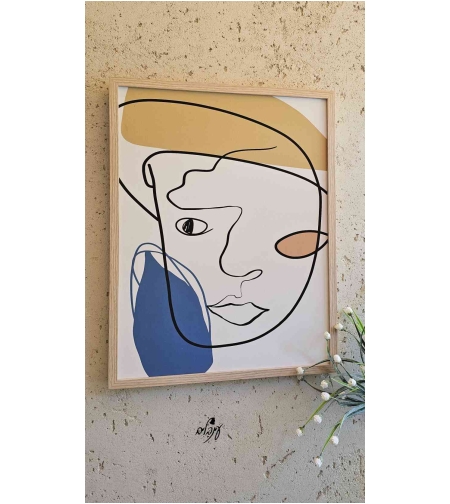 תמונת קנבס פנים צבעוני