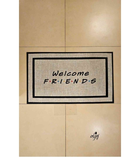 שטיחון גומי לכניסה welcome בג'