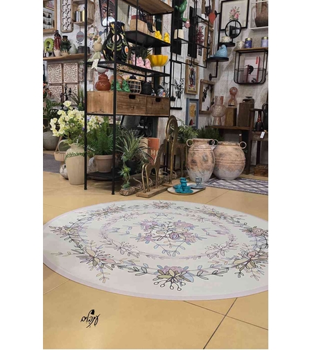 שטיח פי וי סי עגול